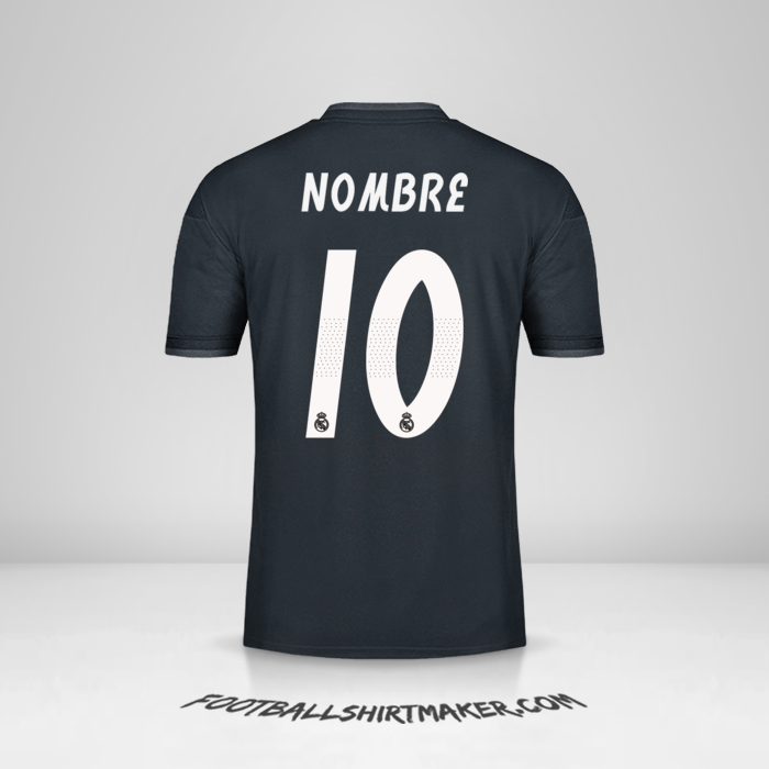Jersey Real Madrid CF Cup 2018/19 Visita -  nombre - 10
