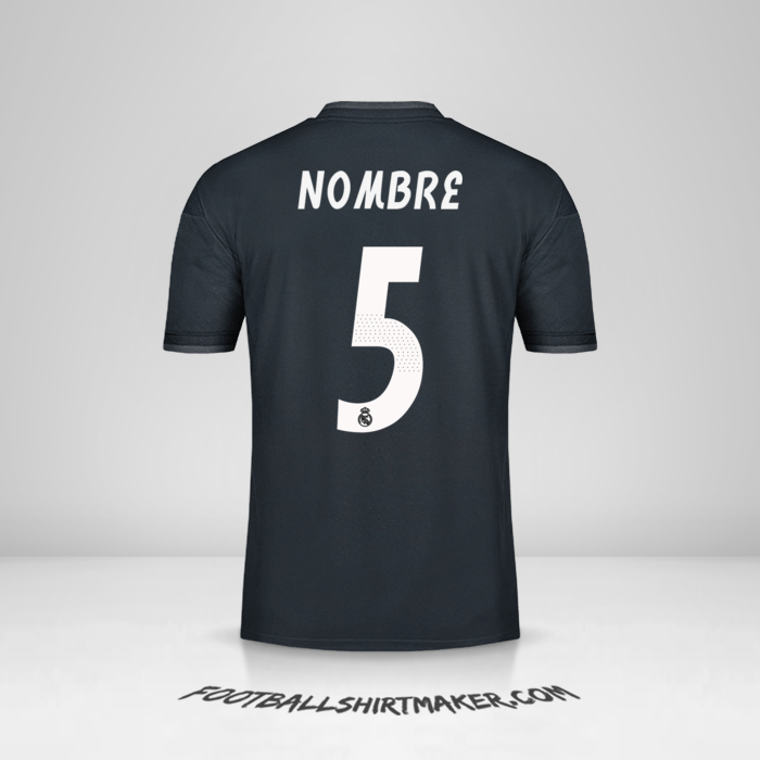 Jersey Real Madrid CF Cup 2018/19 Visita -  nombre - 5