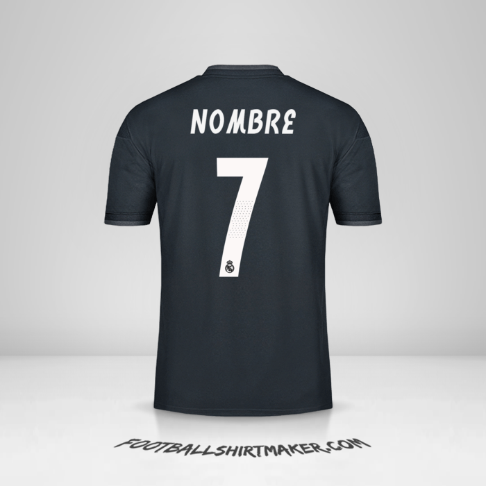 Jersey Real Madrid CF Cup 2018/19 Visita -  nombre - 7