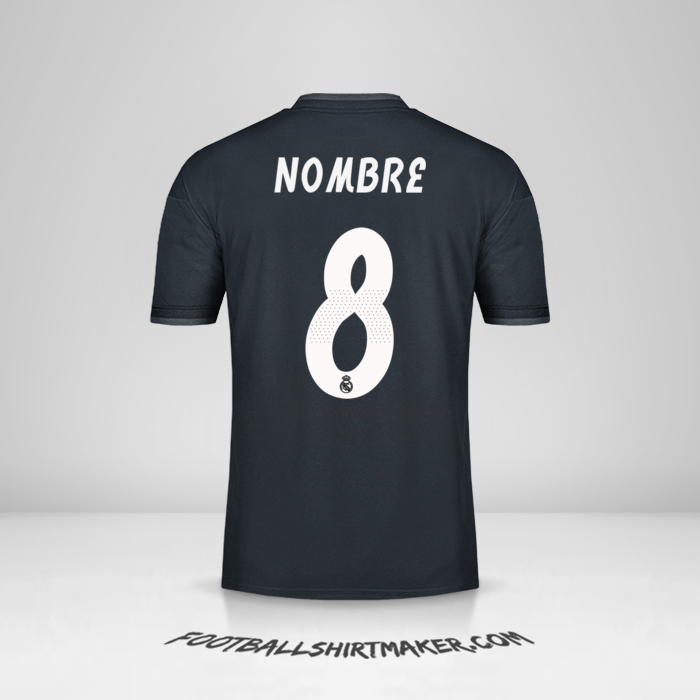 Jersey Real Madrid CF Cup 2018/19 Visita -  nombre - 8