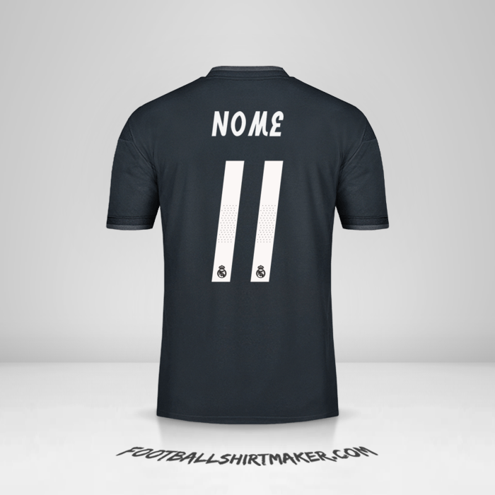 Maglia Real Madrid CF Cup 2018/19 Seconda -  nome - 11