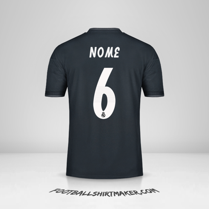 Camisola Real Madrid CF Cup 2018/19 Alternativa -  nome - 6