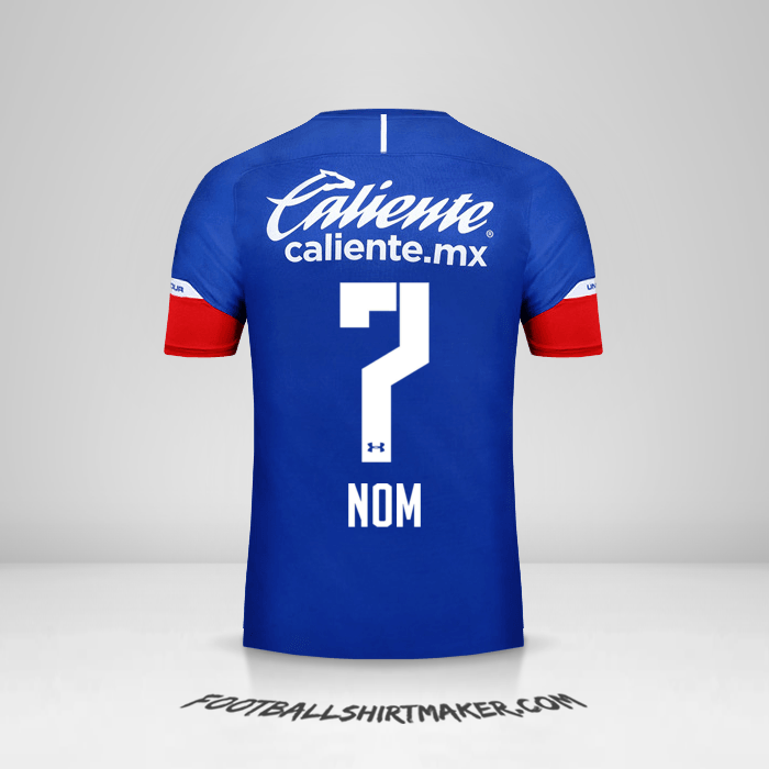 Maillot Cruz Azul 2018/19 -  nom - 7