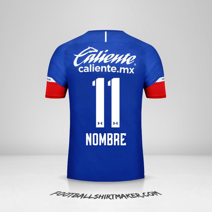 Jersey Cruz Azul 2018/19 -  nombre - 11