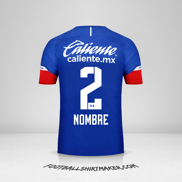 Jersey Cruz Azul 2018/19 -  nombre - 2