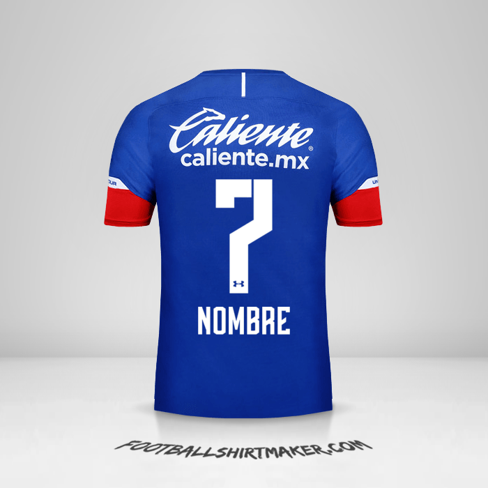 Jersey Cruz Azul 2018/19 -  nombre - 7
