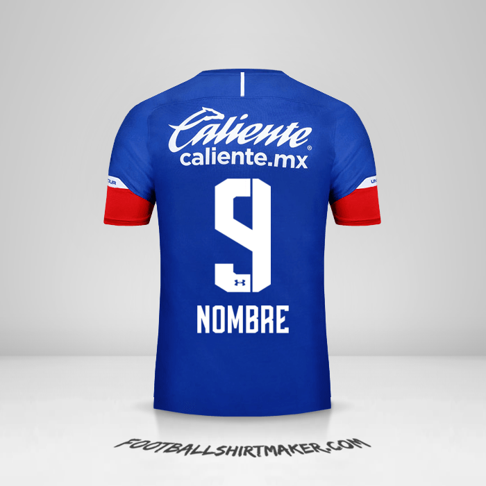 Jersey Cruz Azul 2018/19 -  nombre - 9