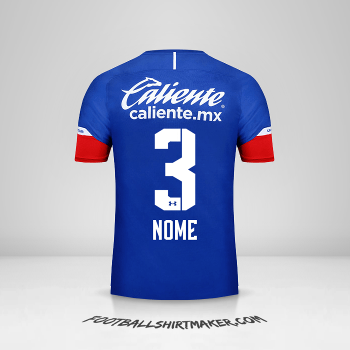Camisa Cruz Azul 2018/19 -  nome - 3