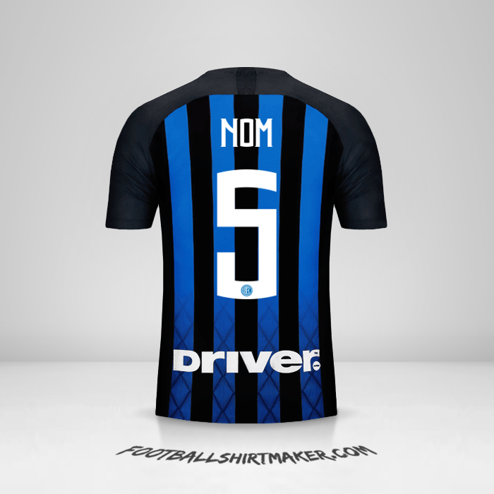 Maillot Inter 2018/19 -  nom - 5