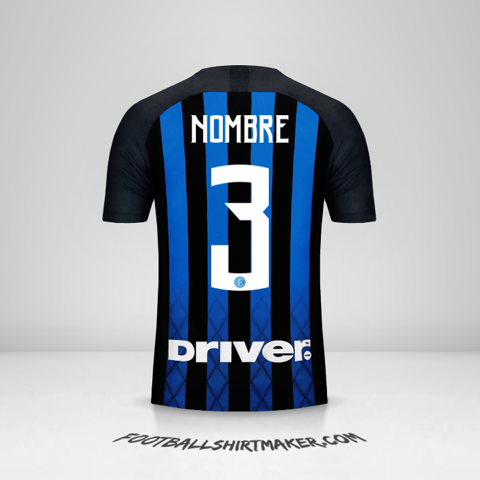 Jersey Inter 2018/19 -  nombre - 3