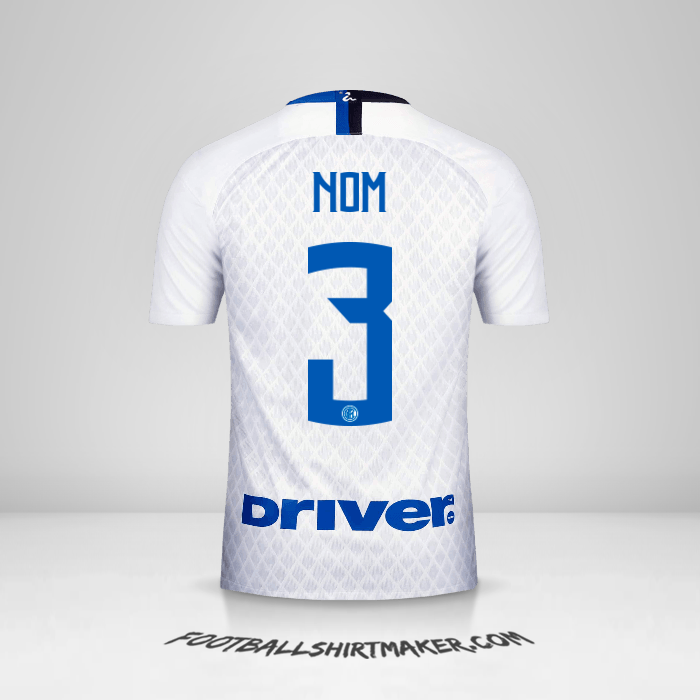 Maillot Inter 2018/19 Extérieur -  nom - 3