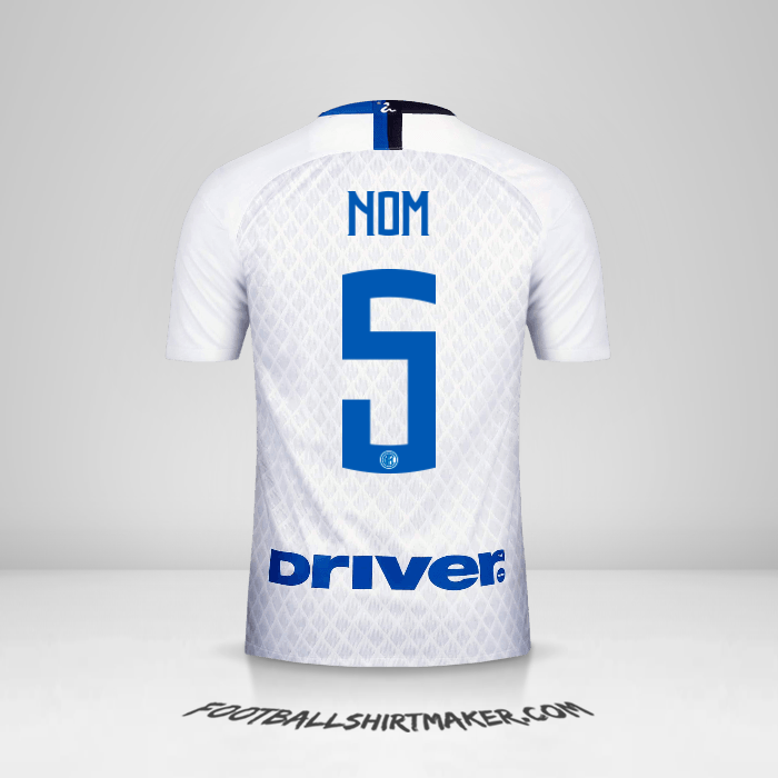 Maillot Inter 2018/19 Extérieur -  nom - 5