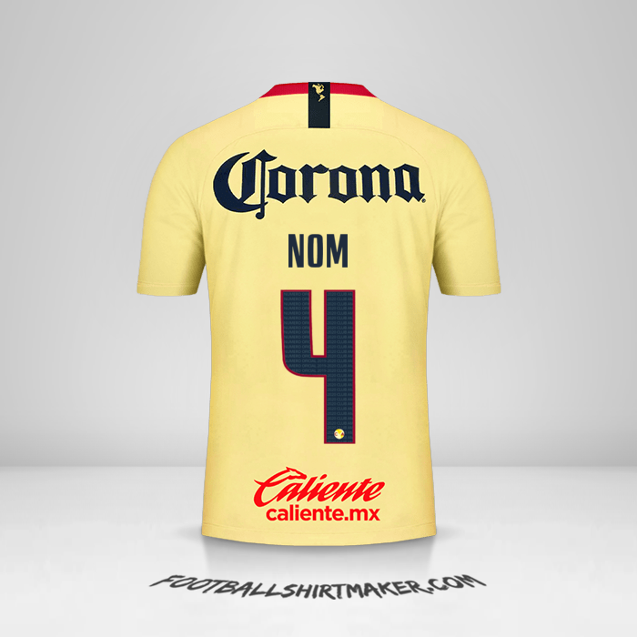 Maillot Club America 2018/19 -  nom - 4