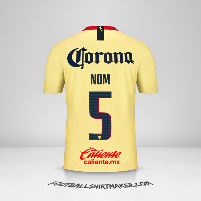 Maillot Club America 2018/19 -  nom - 5