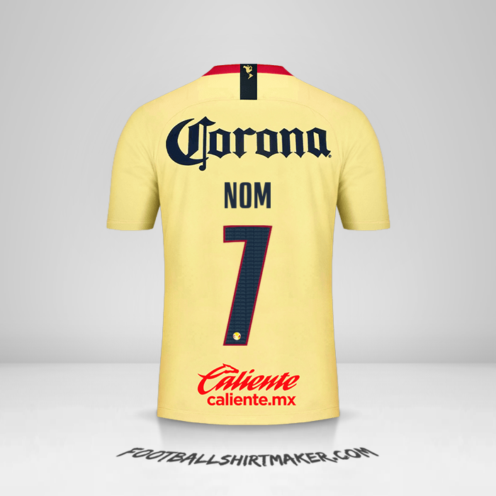 Maillot Club America 2018/19 -  nom - 7