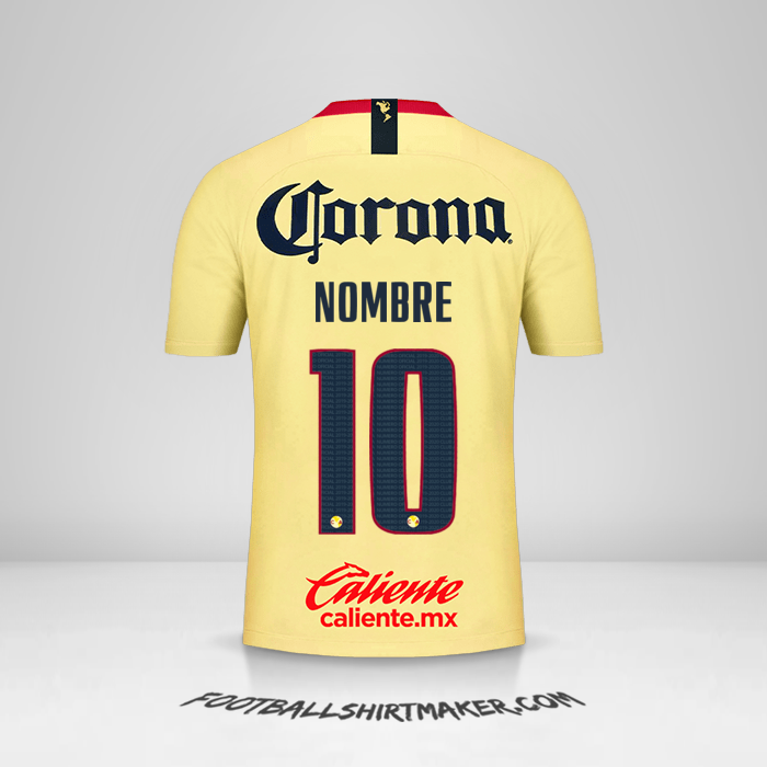 Jersey Club America 2018/19 -  nombre - 10