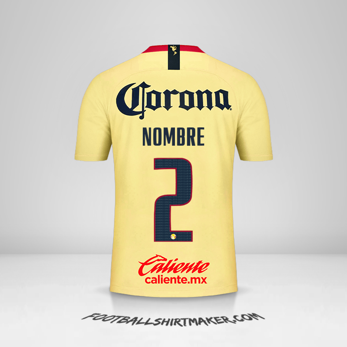 Jersey Club America 2018/19 -  nombre - 2