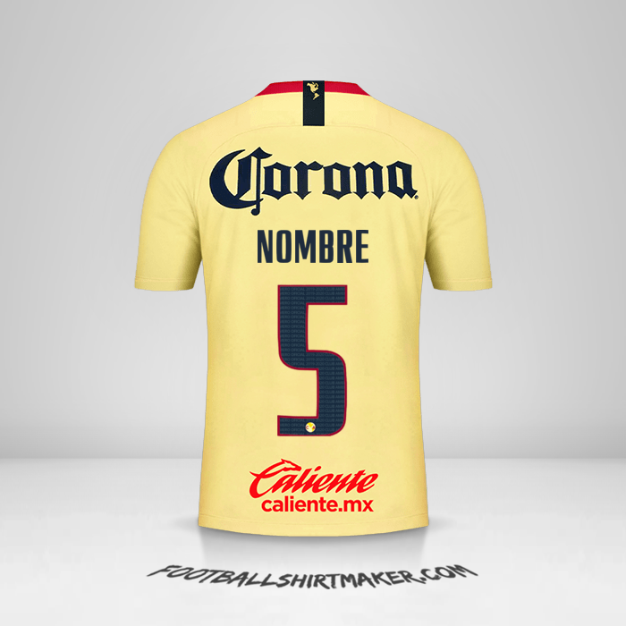 Jersey Club America 2018/19 -  nombre - 5