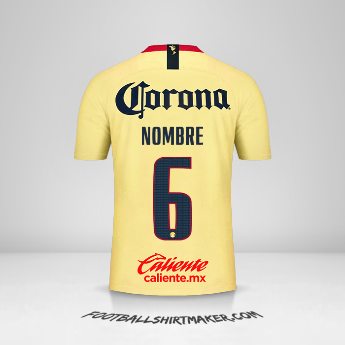 Camiseta Club America 2018/19 -  nombre - 6
