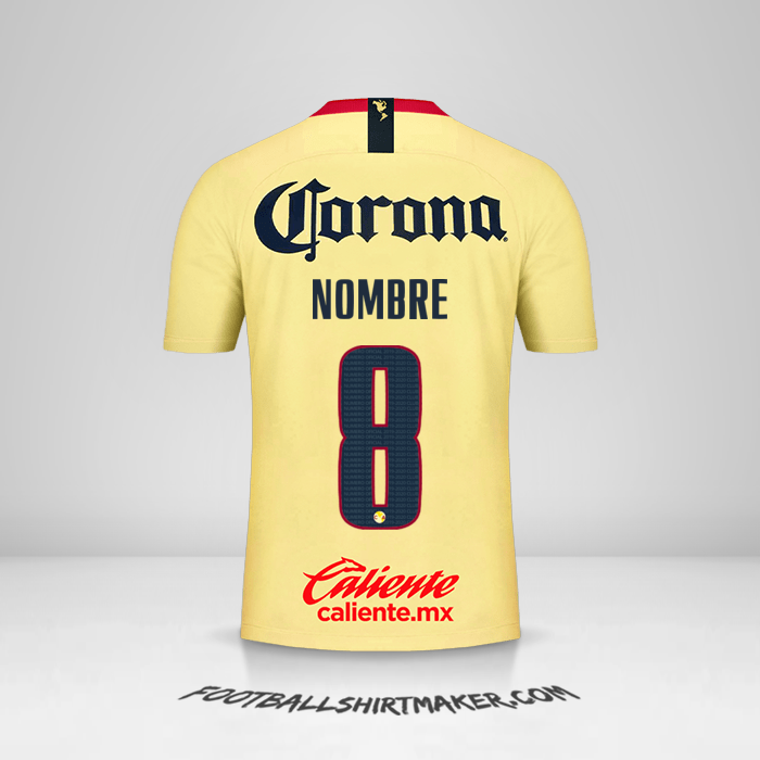 Jersey Club America 2018/19 -  nombre - 8