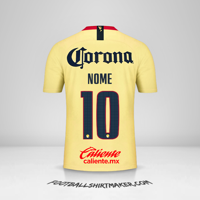 Camisola Club America 2018/19 -  nome - 10