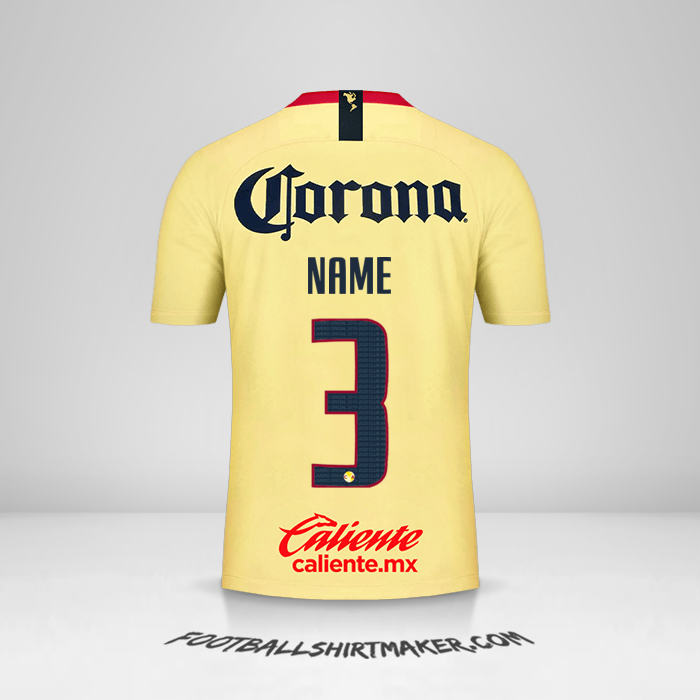 Trikot Club America 2018/19 -  name - 3