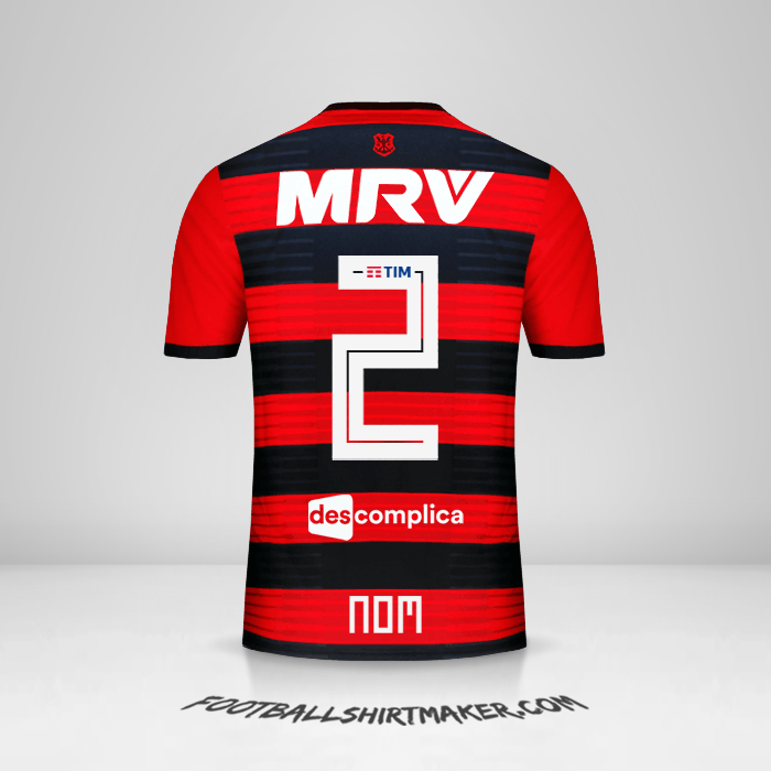 Maillot Flamengo 2018/19 -  nom - 2