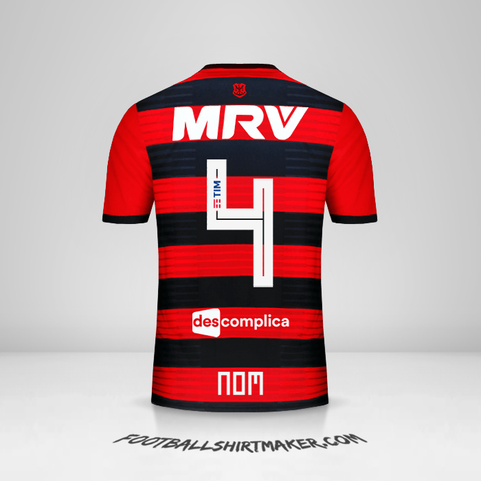 Maillot Flamengo 2018/19 -  nom - 4