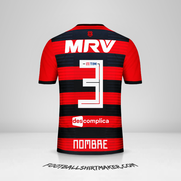 Jersey Flamengo 2018/19 -  nombre - 3