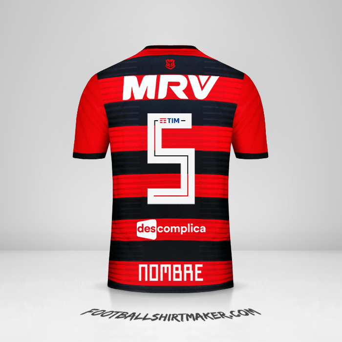 Jersey Flamengo 2018/19 -  nombre - 5