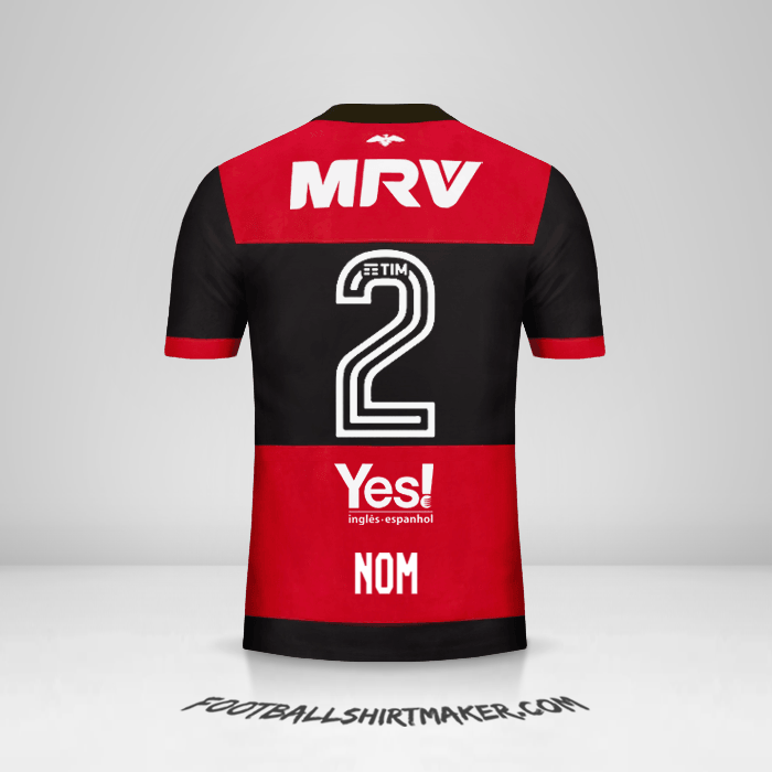 Maillot Flamengo 2017/18 -  nom - 2