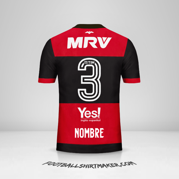 Camiseta Flamengo 2017/18 -  nombre - 3