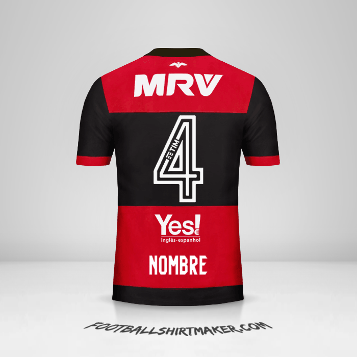 Camiseta Flamengo 2017/18 -  nombre - 4