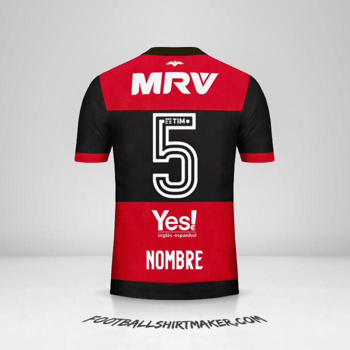 Jersey Flamengo 2017/18 -  nombre - 5
