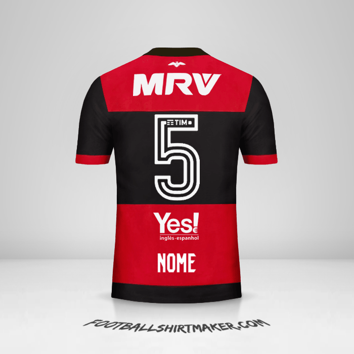 Camisa Flamengo 2017/18 -  nome - 5