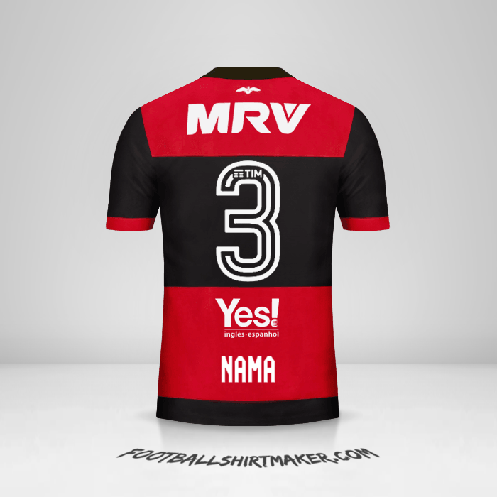 Jersey Flamengo 2017/18 -  nama - 3