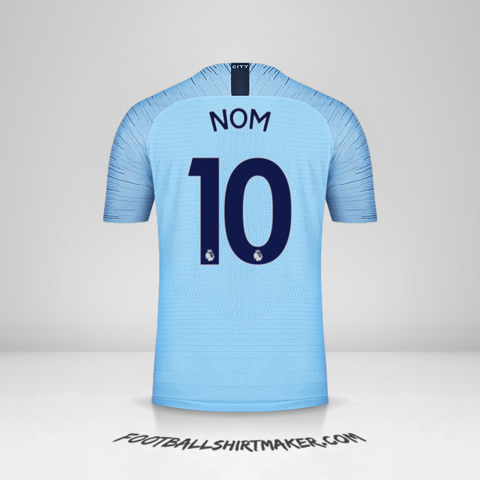 Maillot Manchester City 2018/19 -  nom - 10