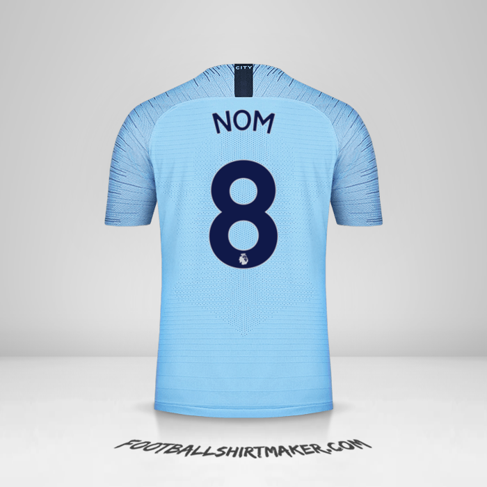 Maillot Manchester City 2018/19 -  nom - 8