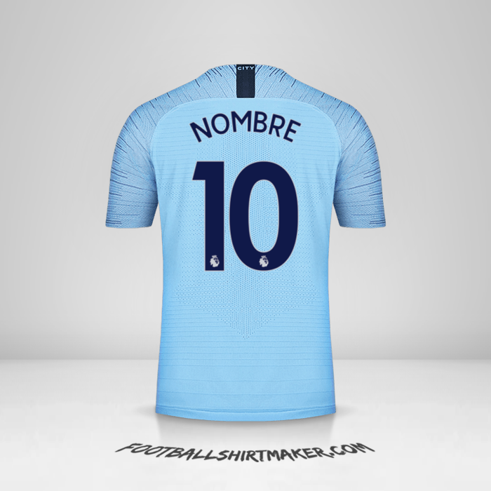 Jersey Manchester City 2018/19 -  nombre - 10