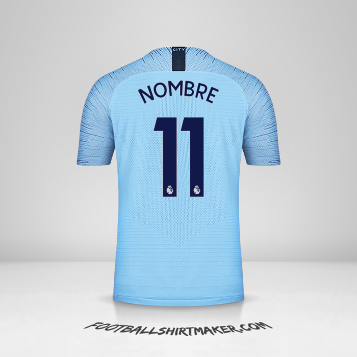 Jersey Manchester City 2018/19 -  nombre - 11