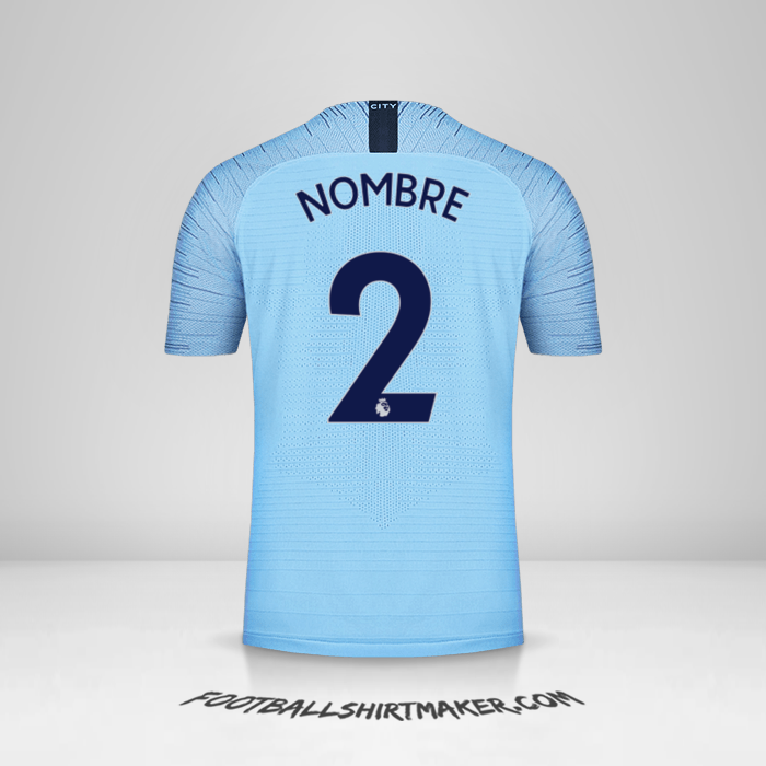 Jersey Manchester City 2018/19 -  nombre - 2