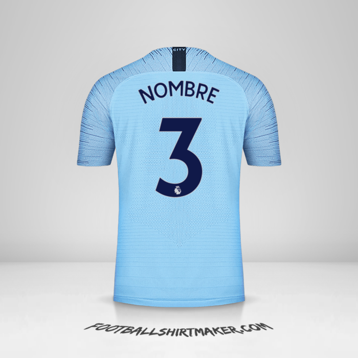 Jersey Manchester City 2018/19 -  nombre - 3