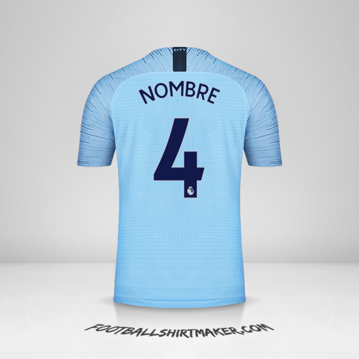 Jersey Manchester City 2018/19 -  nombre - 4