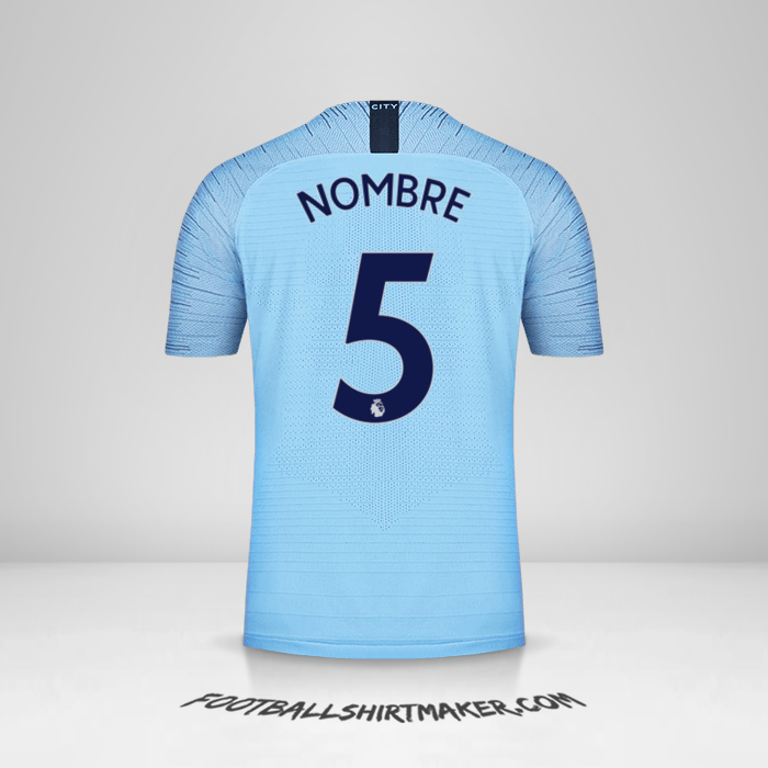 Jersey Manchester City 2018/19 -  nombre - 5