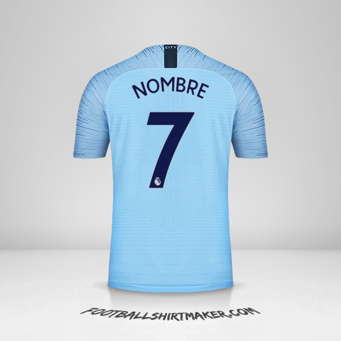 Jersey Manchester City 2018/19 -  nombre - 7