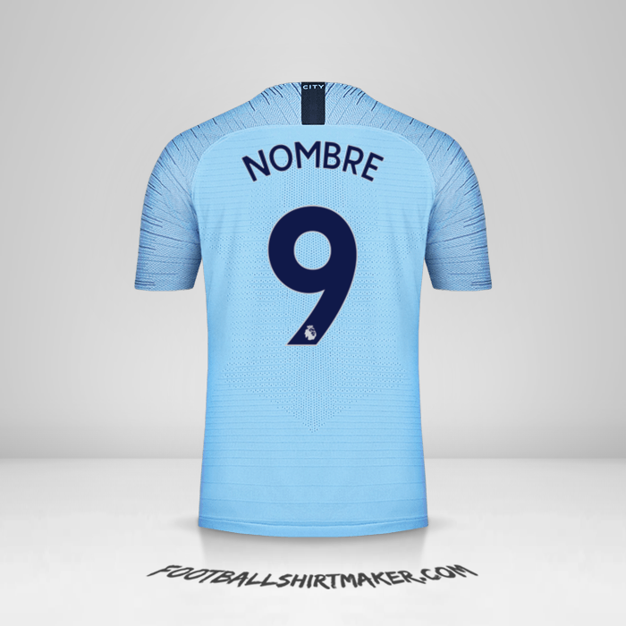 Jersey Manchester City 2018/19 -  nombre - 9