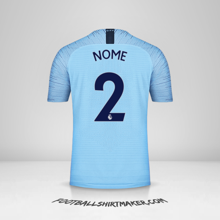 Camisa Manchester City 2018/19 -  nome - 2