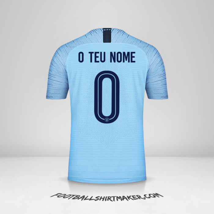 Camisola Manchester City Cup 2018/19 -  o teu nome - 0