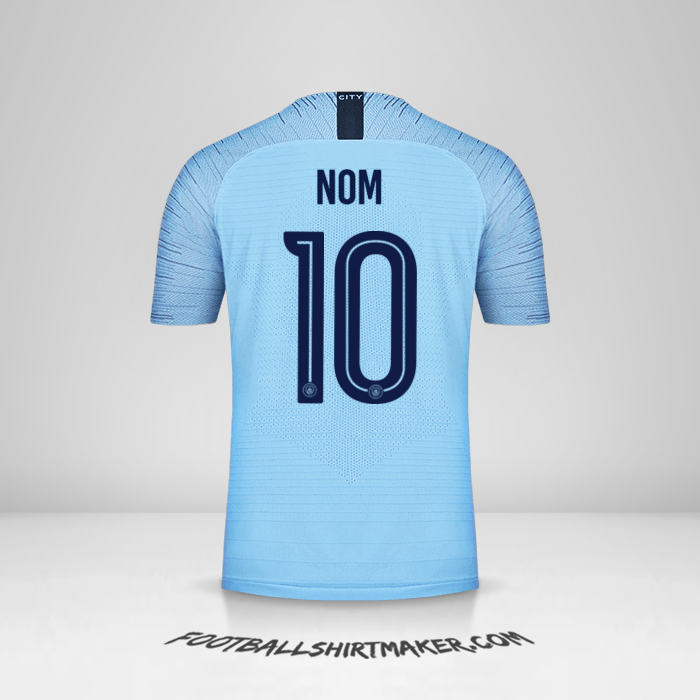 Maillot Manchester City Cup 2018/19 -  nom - 10