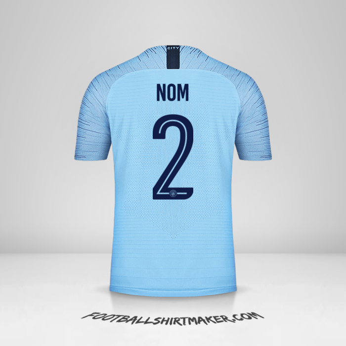 Maillot Manchester City Cup 2018/19 -  nom - 2